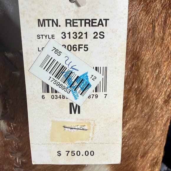 Ralph Lauren Sport vintage leather vest with a natural hair on cowhide size M - Picture 10 of 12